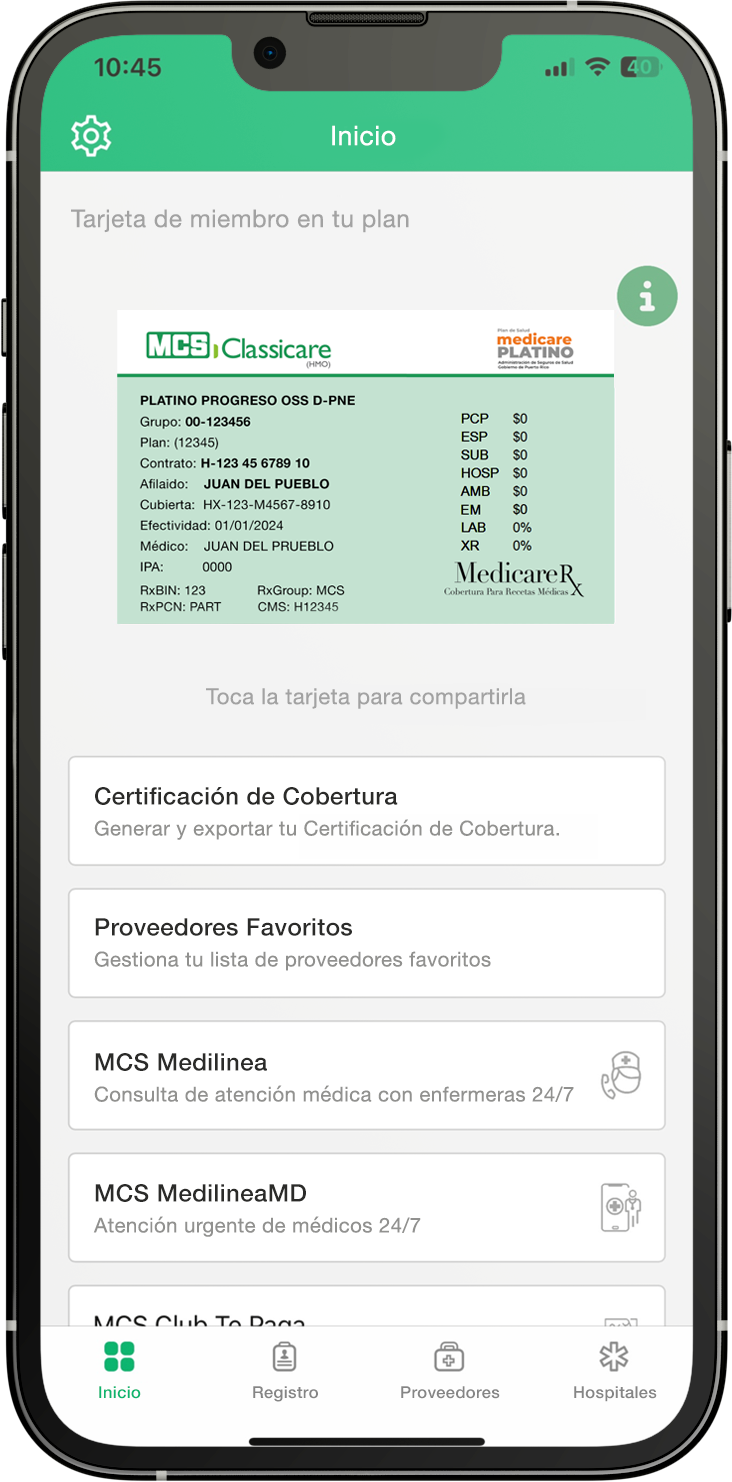 MCS Life App Screenshot