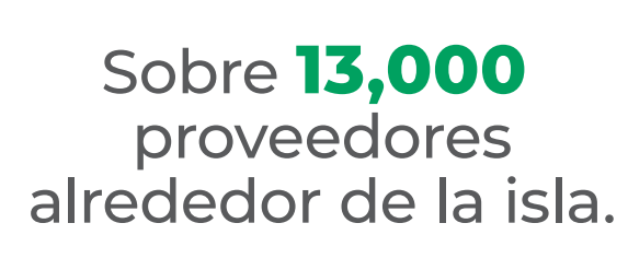 Más de 13000 proveedores en la isla